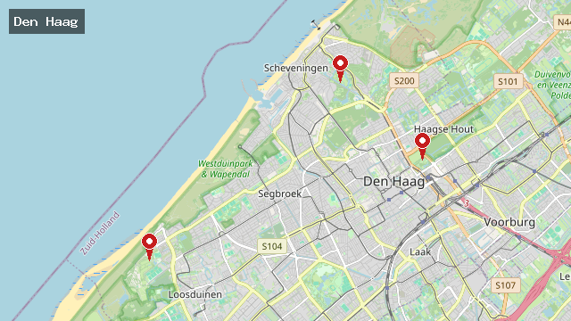 Kaart van Nederland met WRTC-locaties
